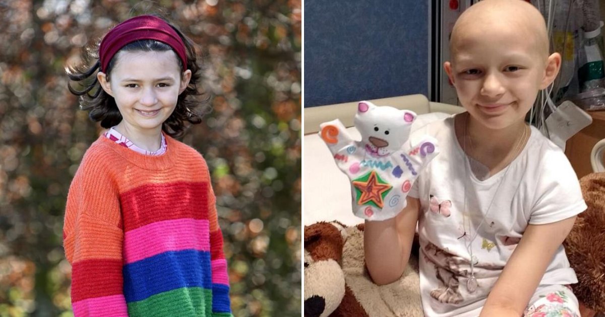 caroline4.png?resize=1200,630 - Une fillette de 9 ans survit à un cancer rare et inopérable initialement diagnostiqué comme une infection de l'oreille