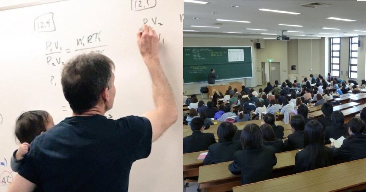 collage.png?resize=412,275 - 大学で男子学生が子連れで授業に参加したところ教授の行動が神対応すぎる！