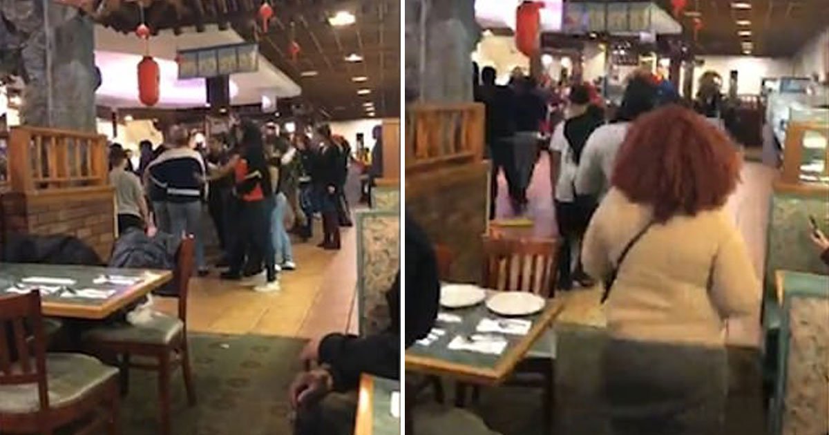 crab legs brawl.jpg?resize=1200,630 - Video Of A Mass Brawl Over Crab Legs At A Chinese Buffet Went Viral