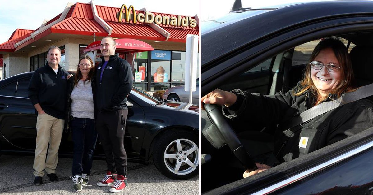 customer gifts car.jpg?resize=412,232 - Customer Gifts McDonald’s Worker A Car And Leaves Her In Tears