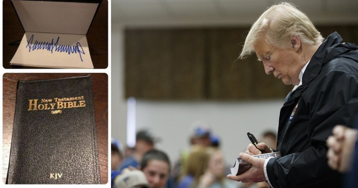 Bible Signed By Trump Sold For $325 On EBay - Small Joys