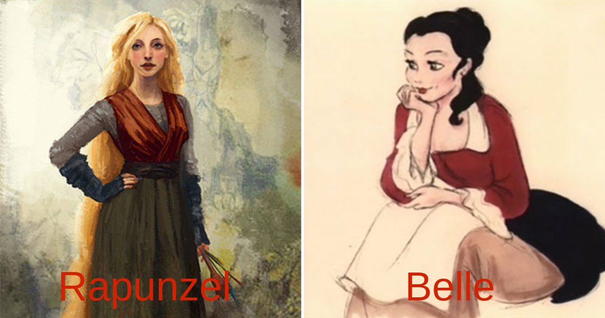 disneycharacters.png?resize=412,232 - Here's How Disney Characters Looked In Their Original Concept Art