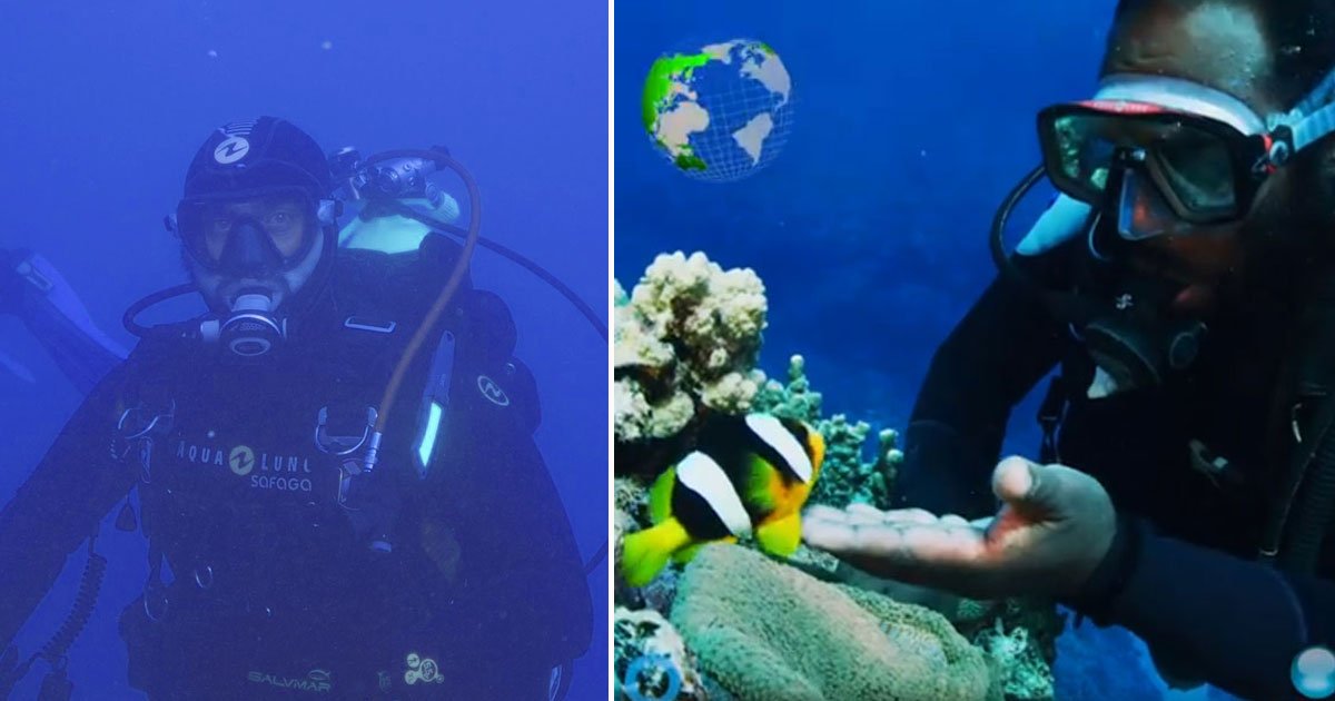 diver and fish friends.jpg?resize=412,232 - Scuba Diver And A Tiny Fish Are A Decade-Long Friends - Their Bond Will Melt Your Heart