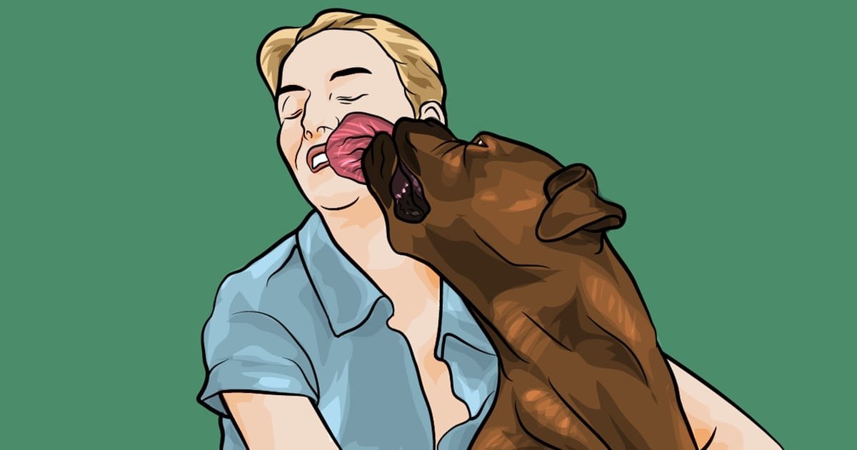 dog lick owner 1.jpg?resize=412,275 - 50 Ways Dogs Communicate With You
