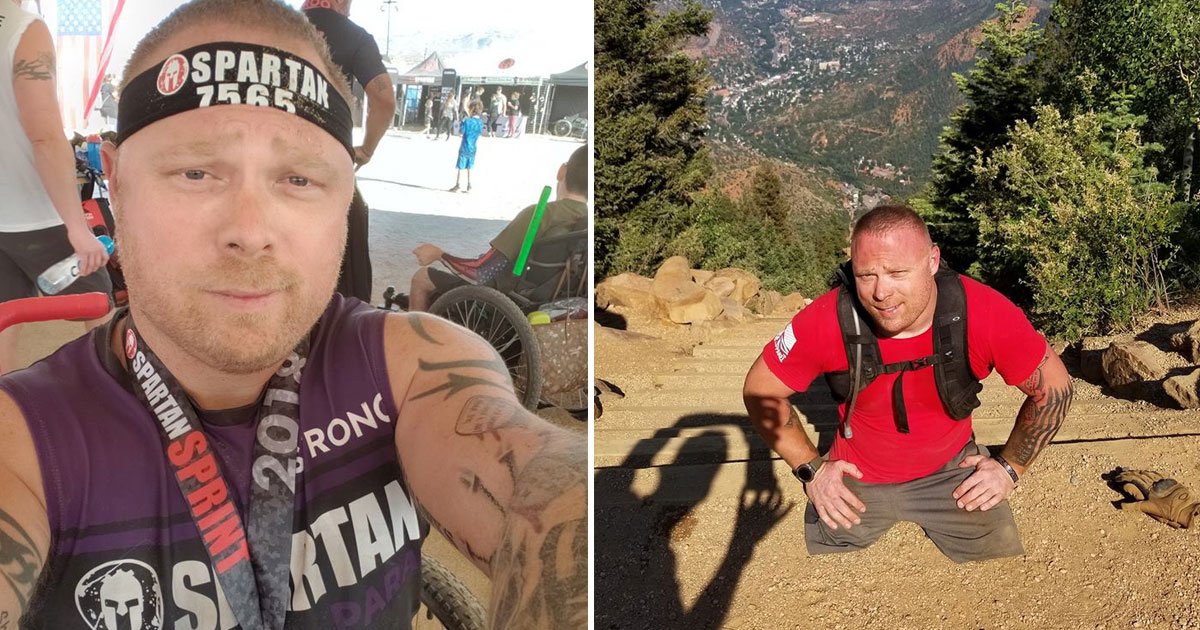 double amputee veteran.jpg?resize=412,275 - Double Amputee Veteran Climbs 3000 Steps In Five Hours To Raise Awareness For Vet