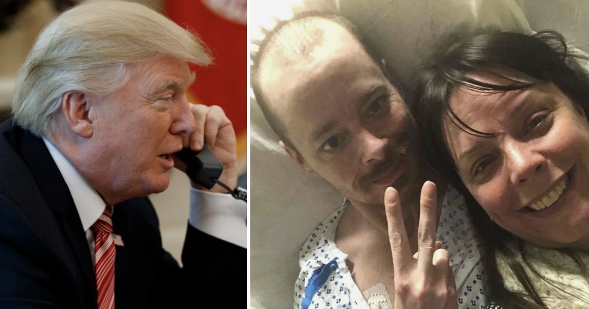 featured image 16.png?resize=412,275 - Heartwarming Moment As Trump Calls Terminally Ill Man To Fulfill His Dying Wish