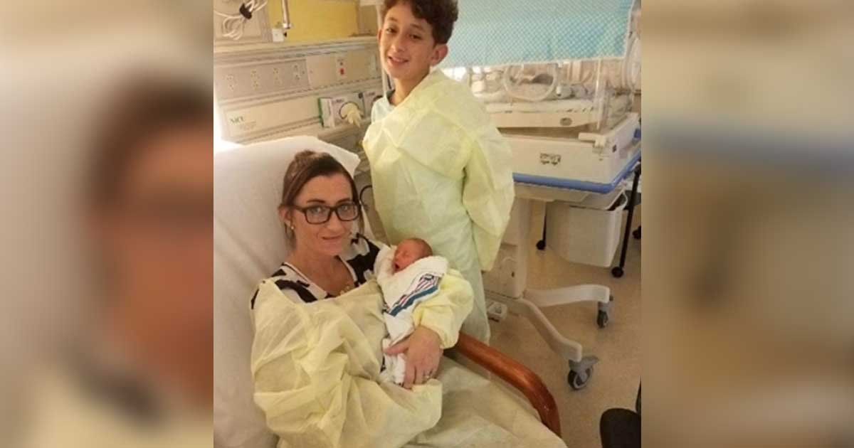 Image result for 10-Year-Old Son Delivers Baby For Mom