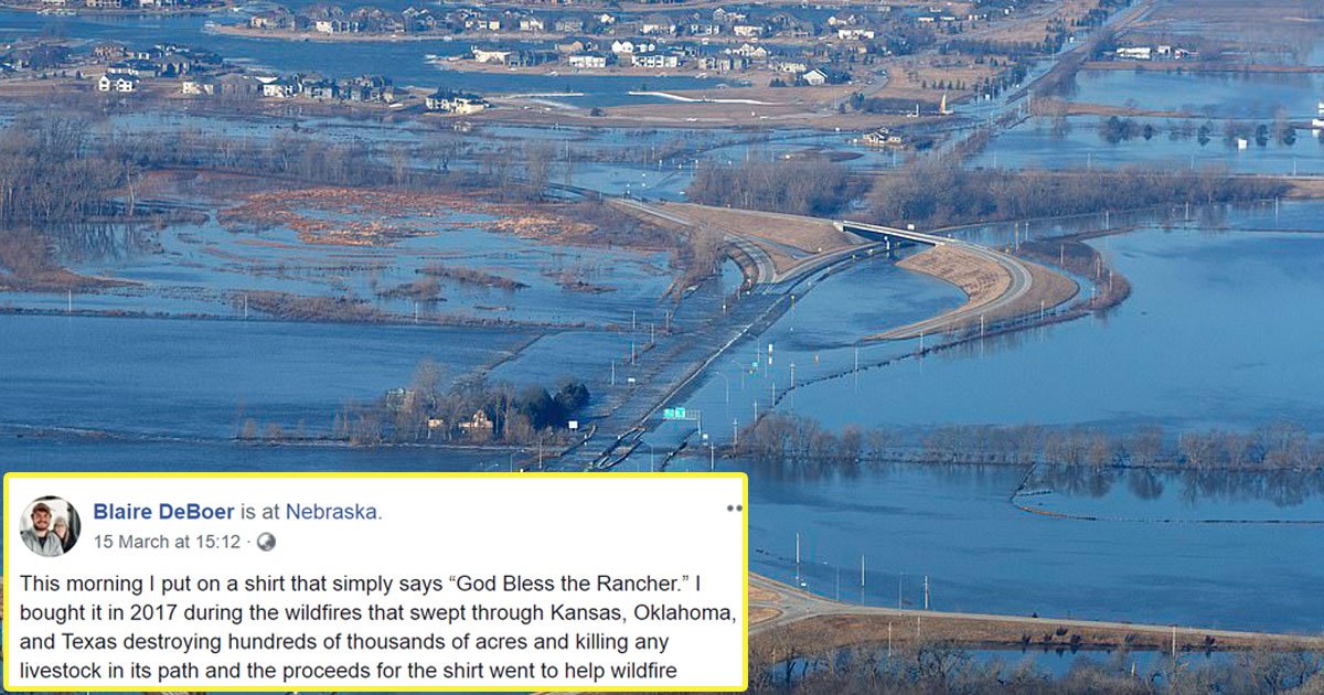 nerbaska floods.jpg?resize=412,275 - A Woman's Emotional Prayer For Ranchers During Devastating Nebraska Floods Goes Viral