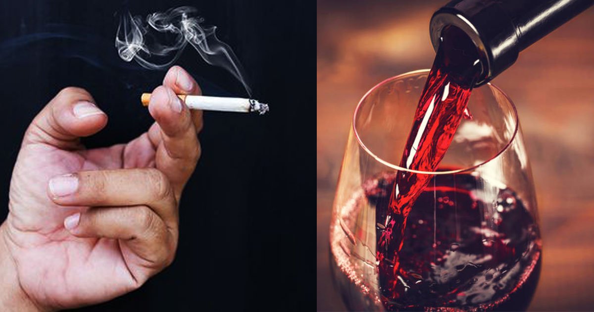 risk of cancer from drinking one bottle of wine is same as smoking eight cigarettes a week claim scientists.jpg?resize=1200,630 - Boire une bouteille de vin équivaut à fumer huit cigarettes par semaine