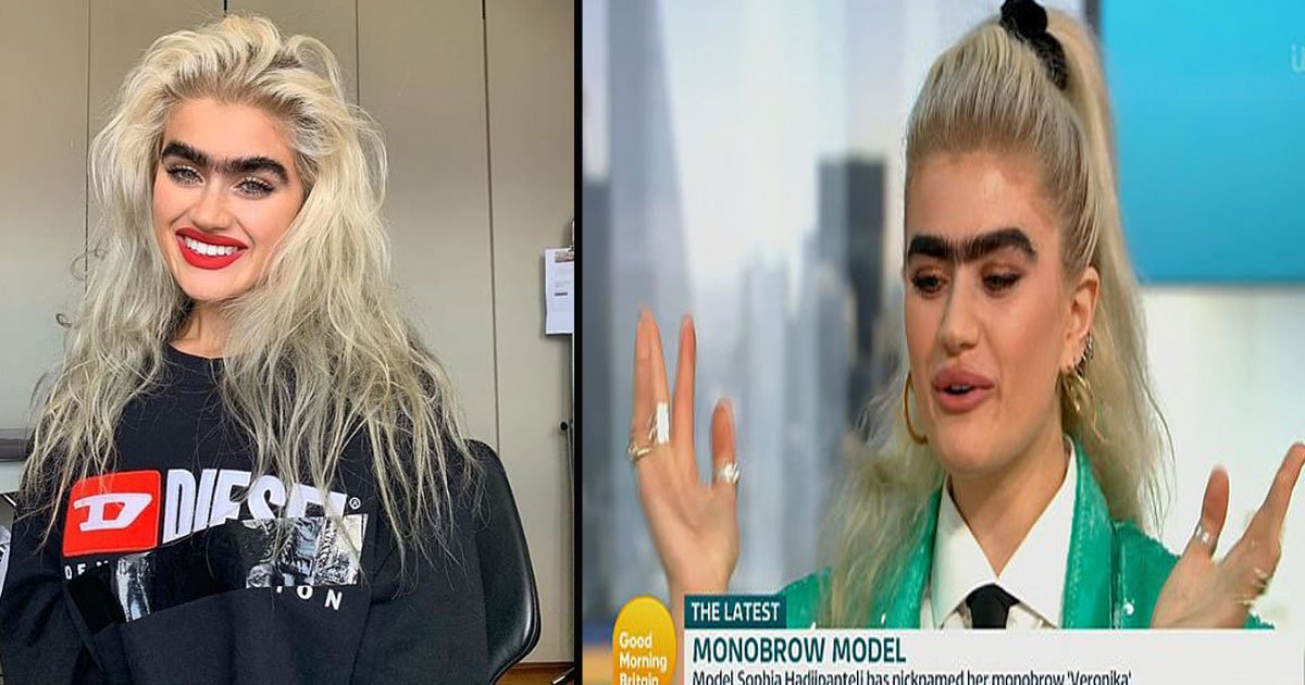 untitled 1 28.jpg?resize=1200,630 - 'Monobrow Model' Sophia Hadjipanteli Revealed She Gets Threats For Embracing Her Natural Eyebrows