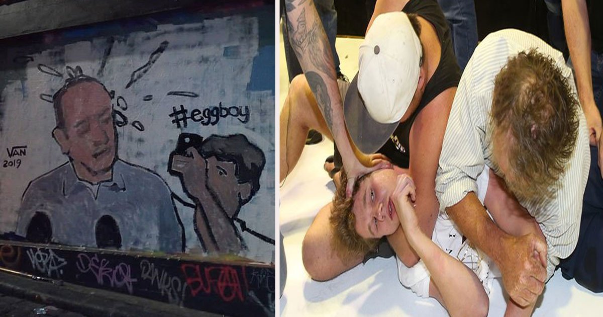 untitled 1 45.jpg?resize=1200,630 - Egg Boy Has Been Honored With A Mural And Supporters Raise Money For Him To Buy "More Eggs"