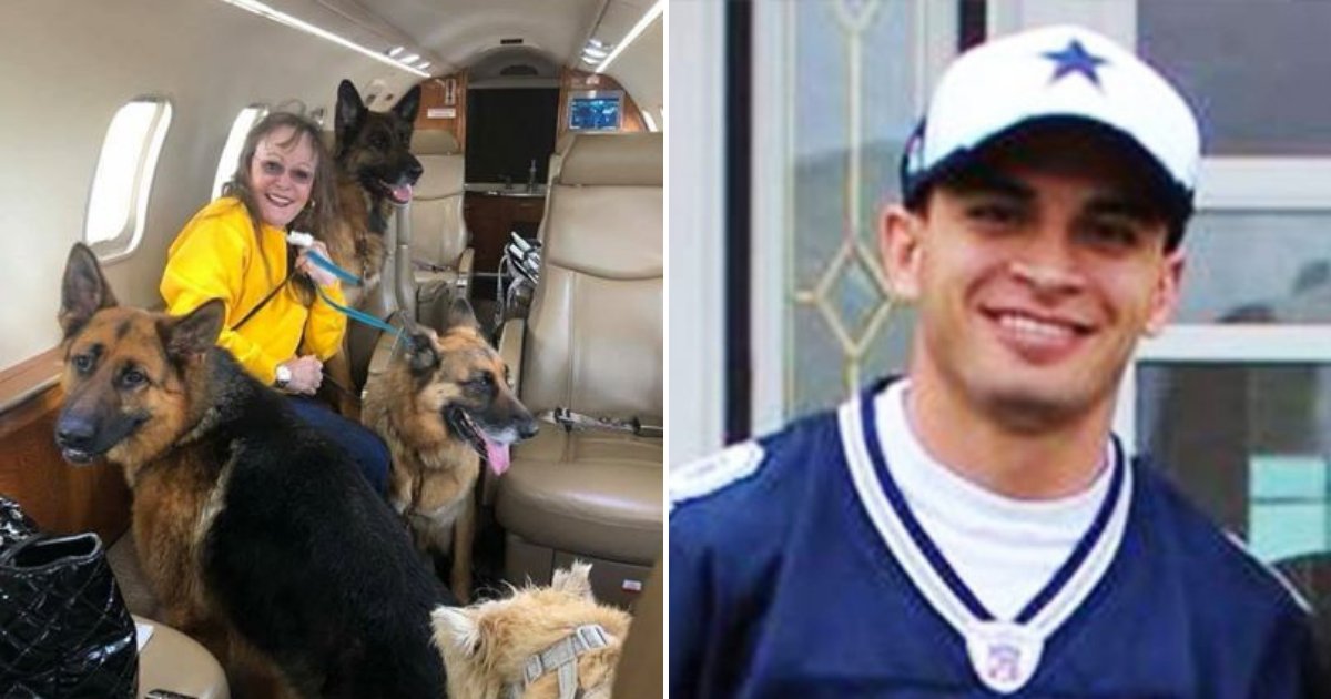 untitled design 100.png?resize=412,275 - Rich Woman Brings Marine's Dogs On Private Jet After Hearing Of His Heartbreaking Story