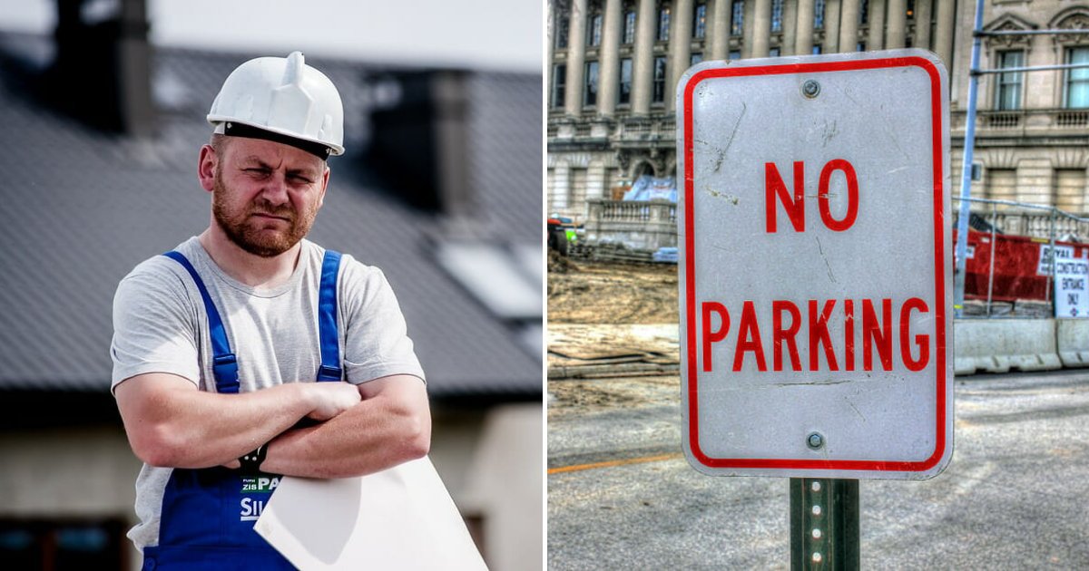 untitled design 46 1.png?resize=412,275 - Woman Delays Construction As She Refuses To Move Her Car From 'No Parking Zone'