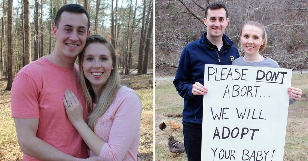 untitled design 9 1.png?resize=412,232 - Women Canceled Their Abortion Plans After Seeing Couple Holding An Adoption Sign