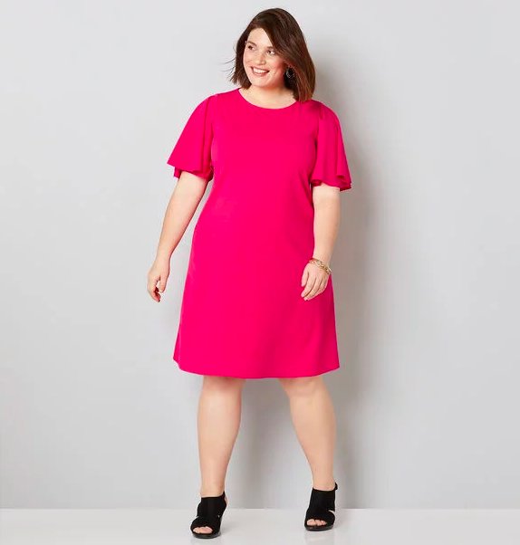 Get it from Avenue for (available in sizes 14–24).