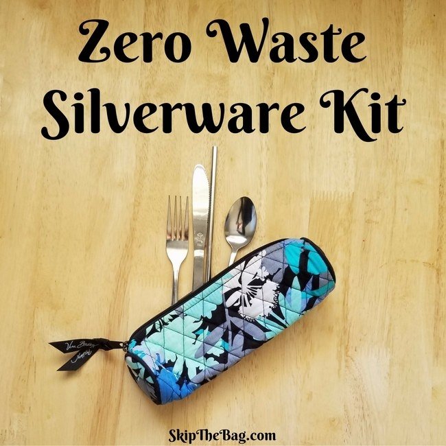 You can keep it in your desk, your purse, or wherever makes the most sense for your life. Then forever turn down any offers of plasticware! From Skip the Bag.