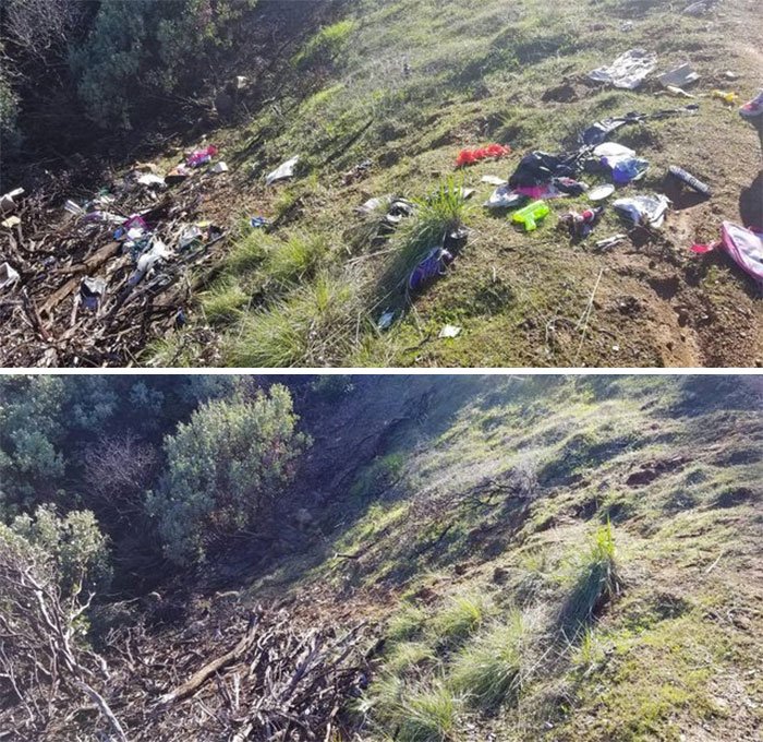 Did Our Part Today For #trashtag While Offroading In The Mountains Of California.