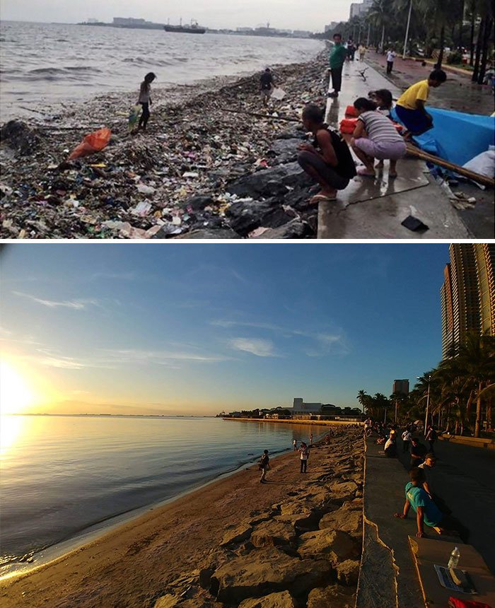 #trashtag Manila Bay Has Been Considered One Of The Dirtiest Bays Across The World. After 11 Years, The Supreme Court Finally Issued A Cleanup Order Which Thousands Of Volunteers Joined Last January 27, 2019.