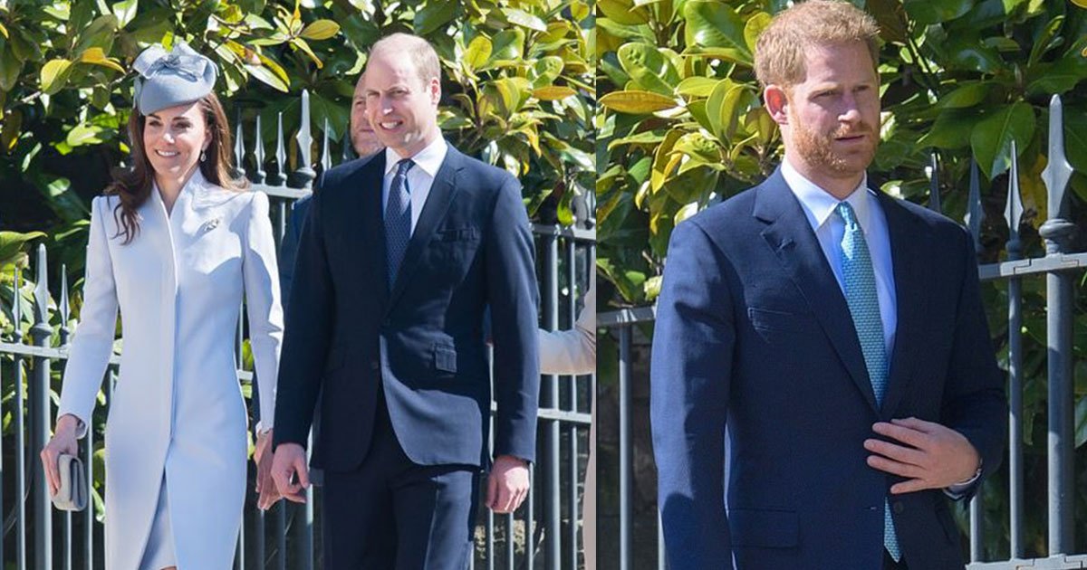 body language expert claimed prince harry was desperate to avoid william at easter church service.jpg?resize=412,232 - Body Language Expert Claimed Prince Harry Was 'Desperate To Avoid' William At Easter Church Service
