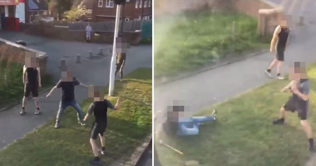 brawl.jpg?resize=412,232 - Video Of Two Boys Attacking Each Other During A Shocking Broad Daylight Brawl