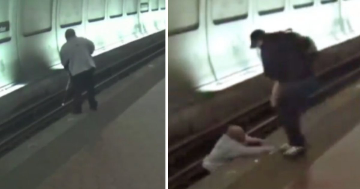 d4 10.png?resize=412,275 - Stranger Saves Blind Man’s Life Who Fell Down On The Train Tracks