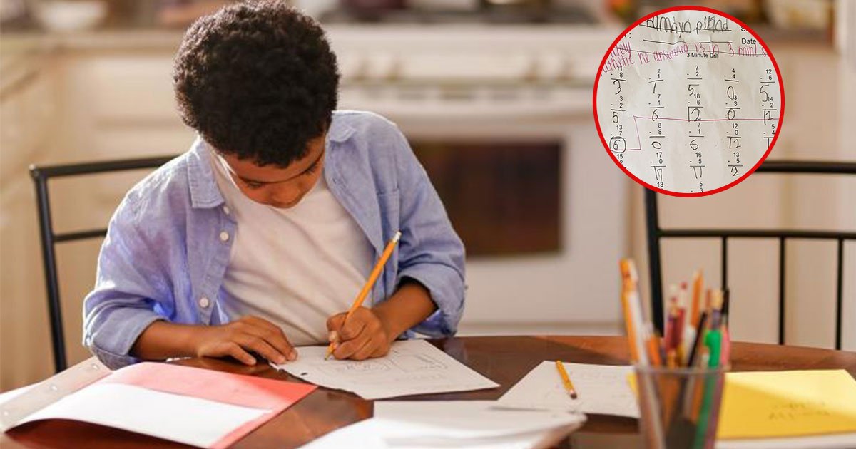 dad showed outrage on sons teacher after getting rude feedback on homework.jpg?resize=1200,630 - Dad Showed Outrage At The Teacher's Rude Feedback On His Son's Homework