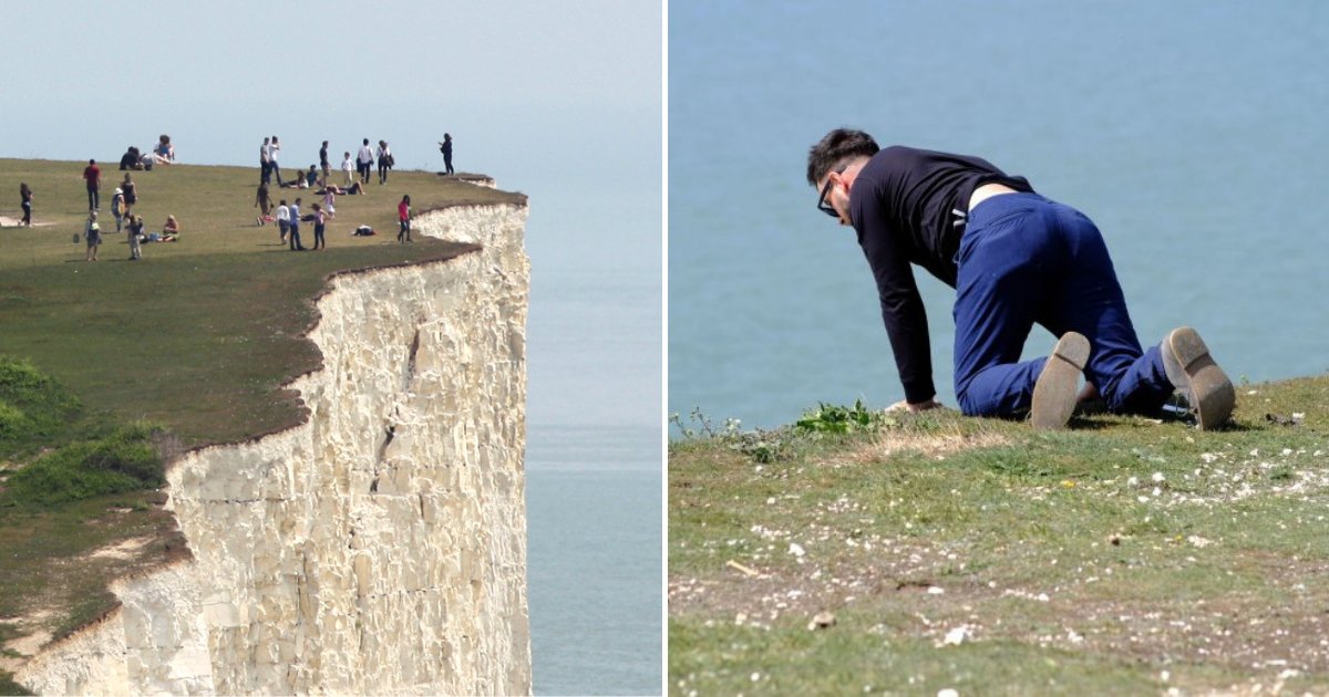father2 1.png?resize=1200,630 - Father Seen Dangling His Child Over 400ft Drop At Extremely Dangerous Cliff Edge