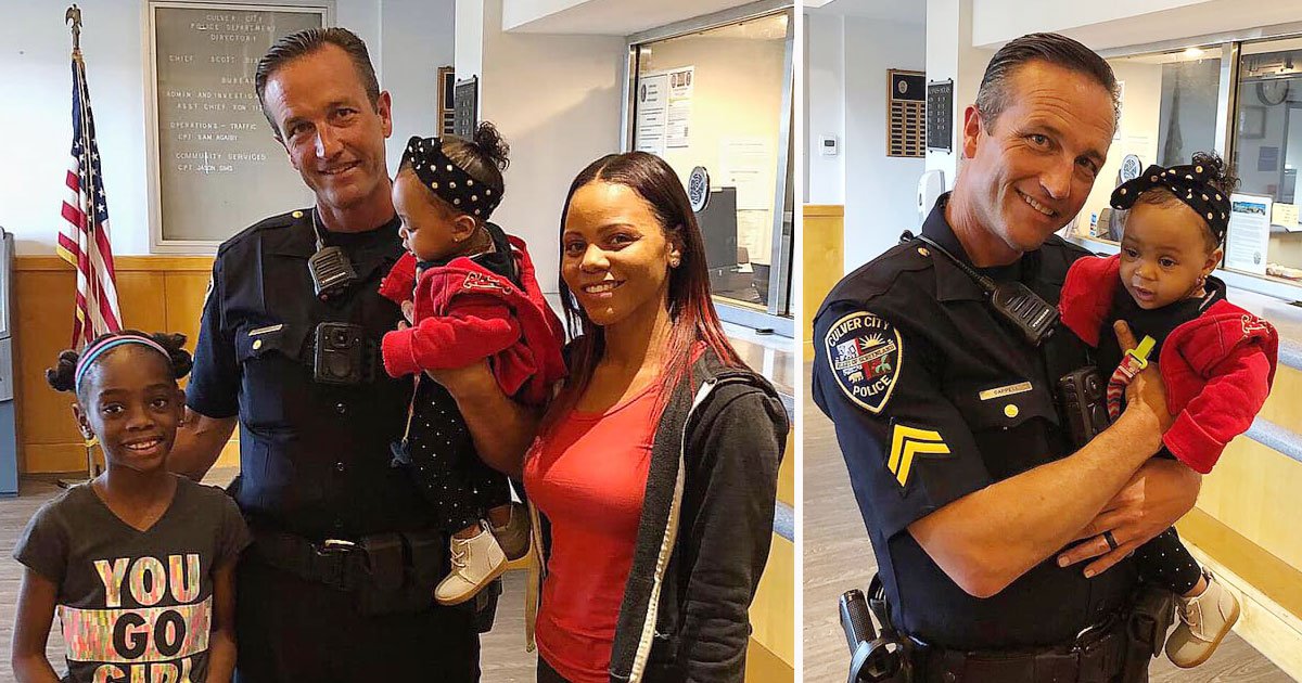 police saves baby.jpg?resize=412,232 - Body Cam Footage Shows Police Officer Saving The Life Of A Baby