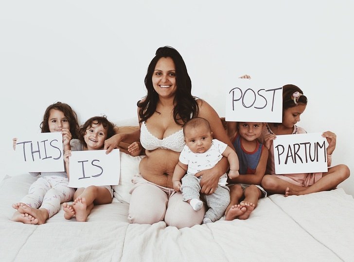 A Mother of 5 Posted Her Belly Photo to Prove the Woman Body Is Always Beautiful, and the Support She Got Is Immense