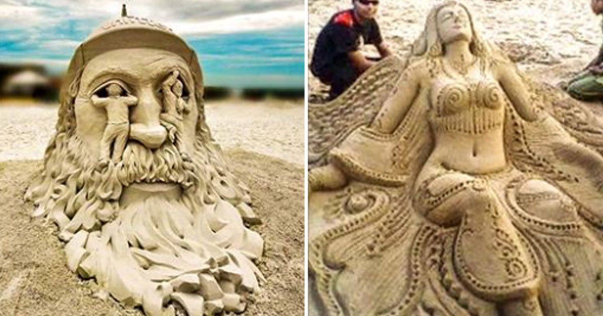 sand sculptures.jpg?resize=412,232 - 40+ Amazing Sand Sculptures That Breathes Life Into Sand