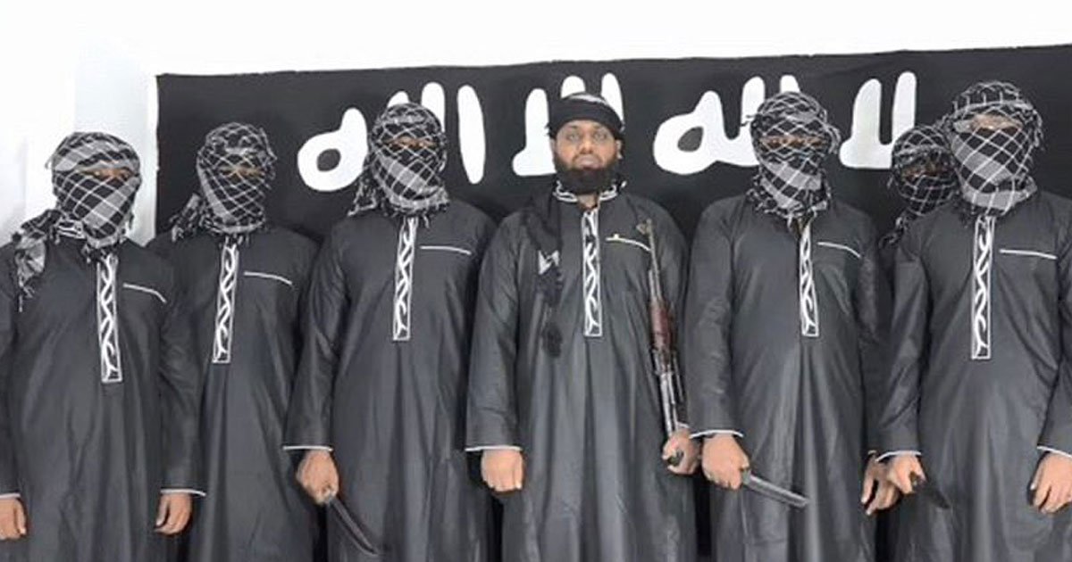 suicide bombers.jpg?resize=412,275 - Video Of Eight Suicide Bombers Pledging Allegiance To ISIS Leader Before The Easter Massacre In Sri Lanka
