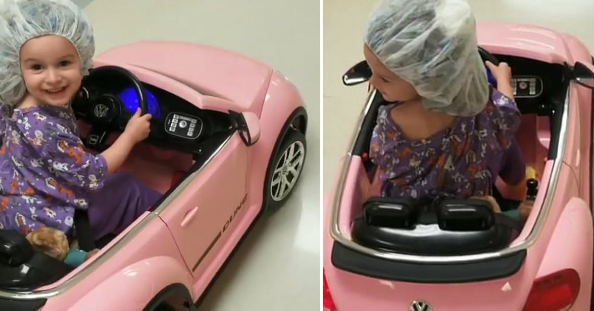 tiny cars for patients.png?resize=412,232 - L'hôpital a donné de petites voitures à leurs petits patients pour qu'ils puissent se rendre à leur chirurgie