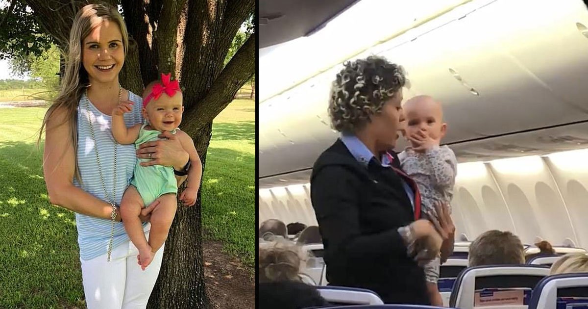 untitled 1 41.jpg?resize=1200,630 - Un bébé a embrassé les passagers lorsque l'hôtesse de l'air de la compagnie Southwest l'a promené dans l'avion