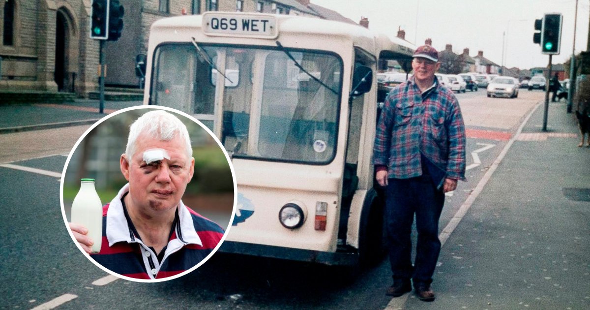 untitled design 90 1.png?resize=412,275 - Milkman Of 50 Years Forced To Retire After Thugs Beat Him And Stole His Van