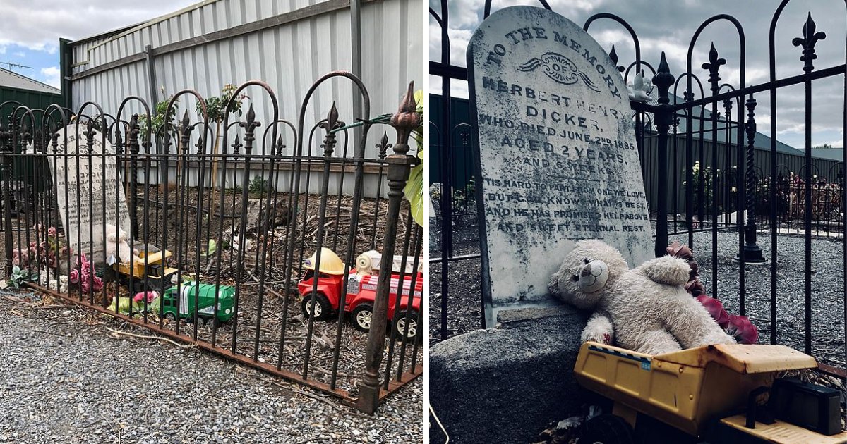 y2 19.png?resize=412,275 - Grave of 2 Year Old Who Died More Than 100 Years Ago Is Found With Toys Left on it Mysteriously