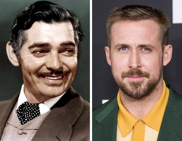 ¿Cómo se ven son los actores modernos y las estrellas del siglo XX a la misma edad?