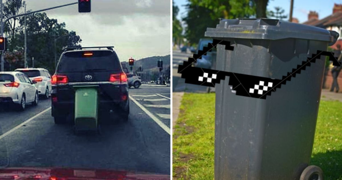 bin4.png?resize=1200,630 - Woman Drives To The Train Station With Her Wheelie Trash Bin Still Attached To Her Car