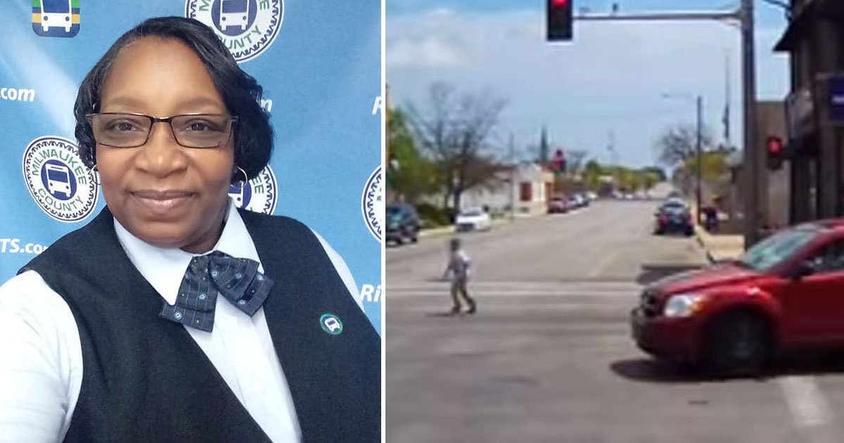 bus driver saves boy.jpg?resize=1200,630 - Female Bus Driver Risked Her Own Life To Save A Boy With Autism At A Busy Intersection