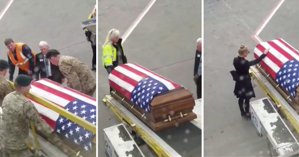 d3 1.png?resize=412,232 - Passengers Leave While Sobbing as They Watch a Fallen Soldier