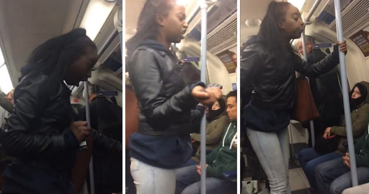 d4 3.png?resize=1200,630 - Drunk Woman Confronted And Spat On Random Man On The Train