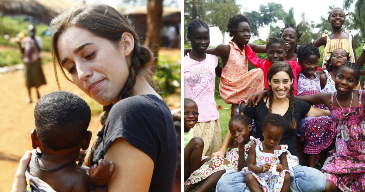 davis5.png?resize=412,275 - Young Woman Decided To Adopt 13 Abandoned Ugandan Girls