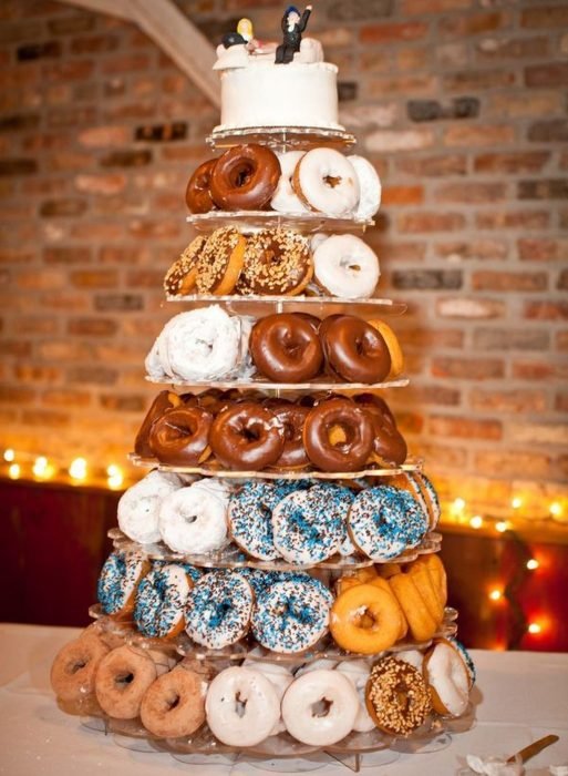 pastel y donuts 