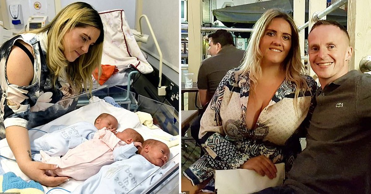 dsfsfs 1.jpg?resize=412,232 - Une femme de 25 ans a donné naissance à des triplés après des années passées à essayer de tomber enceinte