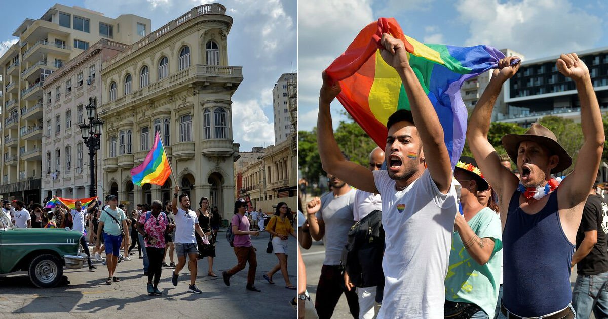 ecbda9.jpg?resize=1200,630 - 정부의 '금지'에도 불구하고 '게이 퍼레이드(Pride Parade)' 열린 쿠바
