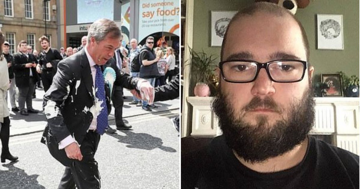 farage4.png?resize=412,275 - Man Charged With Assault And Criminal Damage After Throwing Milkshake At Brexit Party Leader Nigel Farage
