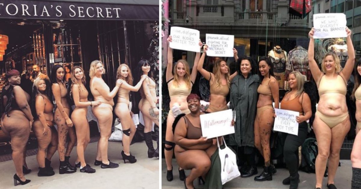 featured image 25.png?resize=1200,630 - Protesters Stripped Down To Underwear Outside Victoria's Secret Store In London