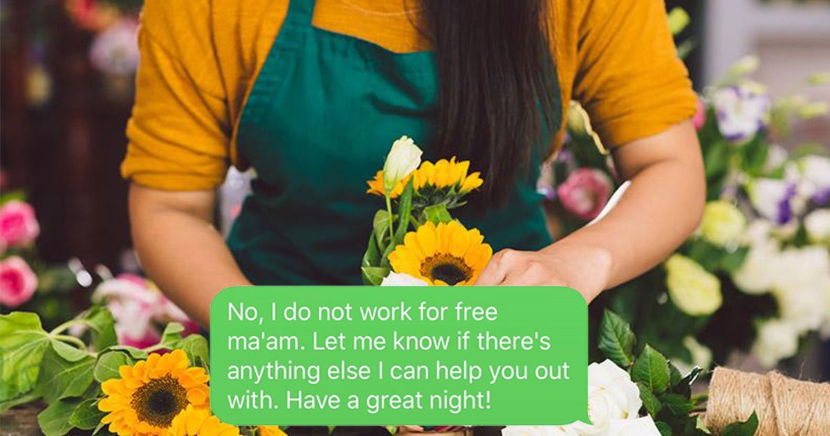 florist shared screenshots of conversation with bride who was not expecting to pay her.jpg?resize=412,232 - Florist Shared Screenshots Of The Conversation With A Rude Bride Who Didn't Want To Pay Her