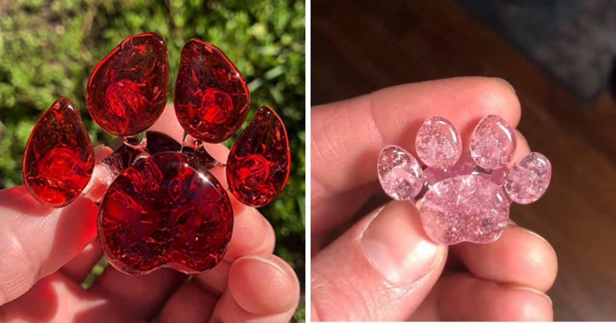 pets.png?resize=412,275 - Company Turns Pets' Ashes Into Glass Paws So They Can Stay With Their Owners Forever