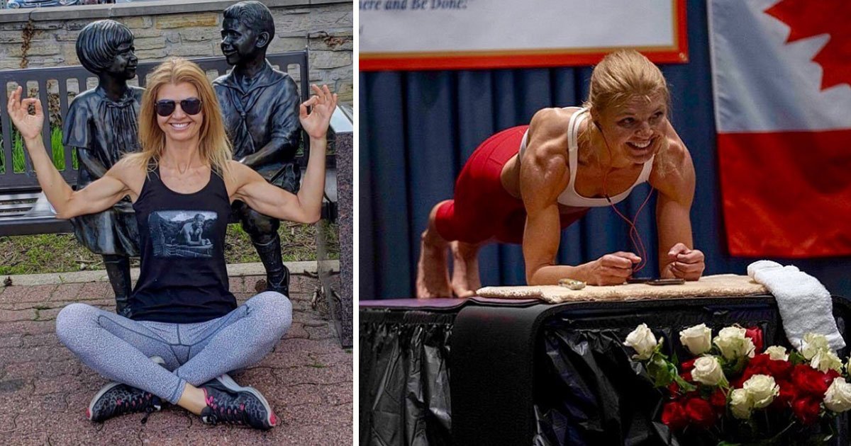 planking world record woman 4 hours.jpg?resize=412,232 - Une instructrice de yoga a battu le record du monde en faisant la planche pendant plus de quatre heures