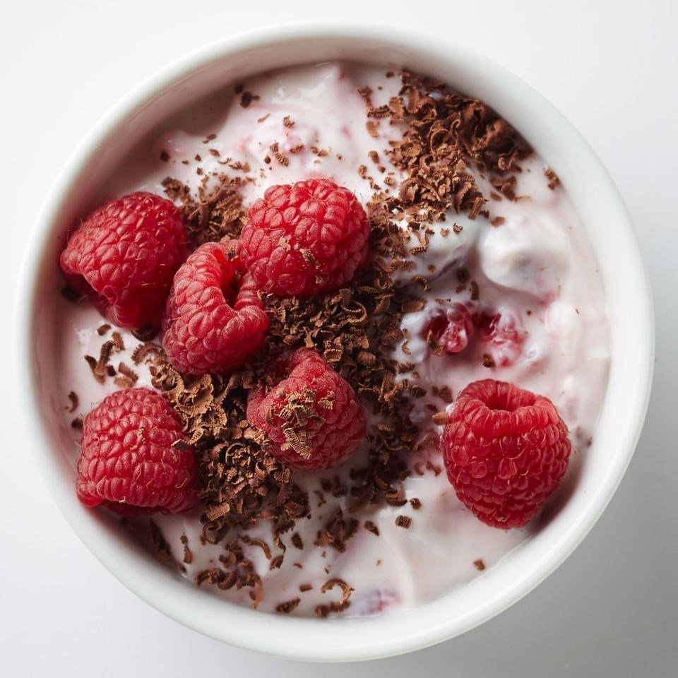 Raspberry Yogurt with Dark Chocolate 